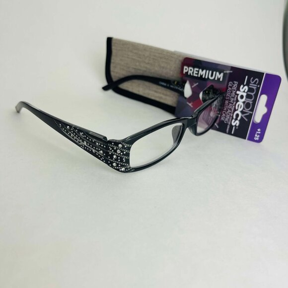 RG0363 Lot of 4 Simply Specs Foster Grant Unisex Reading Glasses With Case +1.25 - Picture 3 of 9